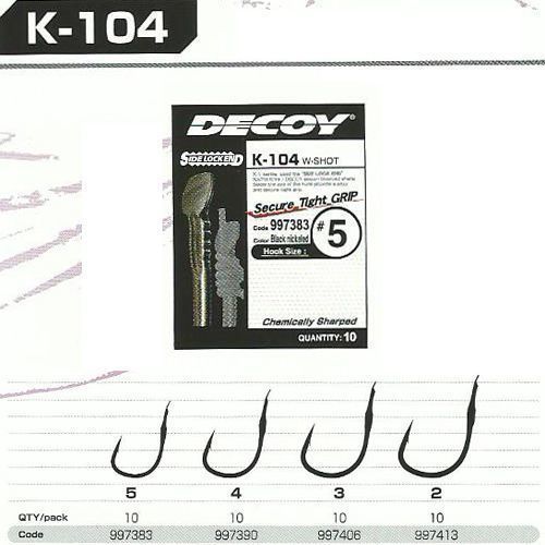 DECOY K-104 W-Shot Black Nickel Olta İğnesi