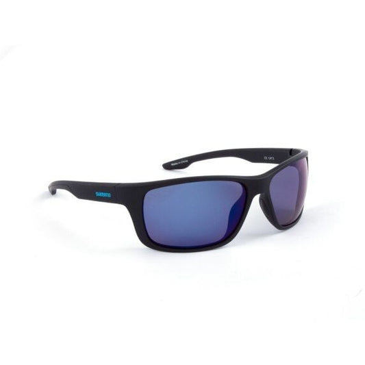 Shimano Eyewear Antares Matte Black & Blue Mirror Polarize Güneş Gözlük