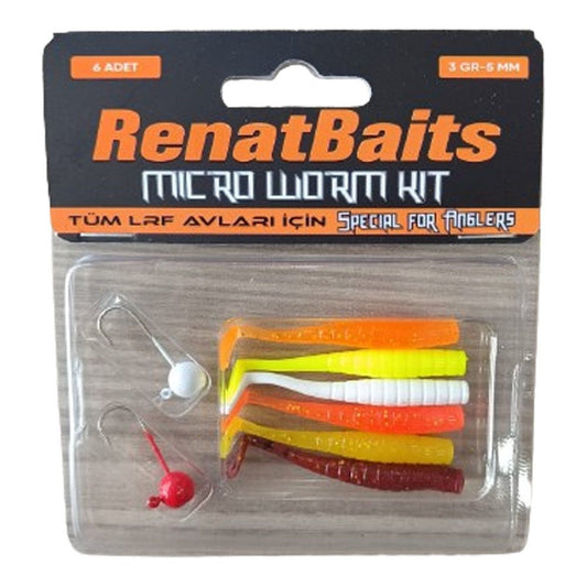 Renat Baits Levrek Silikonu 3gr 5mm Karışık