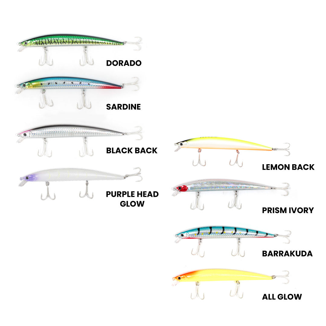 RYUJI BAY MINNOW SINKING 14.5CM, 24,5GR MAKET YEM
