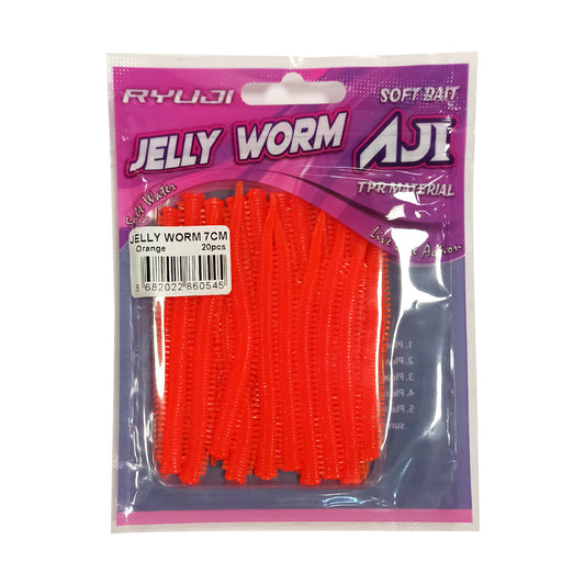 Ryuji Jelly Worm 7,5cm TPR Lrf Silikon Yem 20ad
