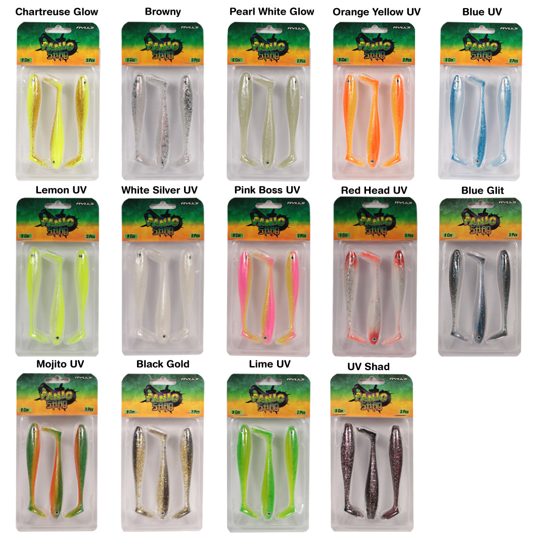 RYUJI PANIC SHAD 9CM, 5.5GR (3AD) SİLİKON YEM
