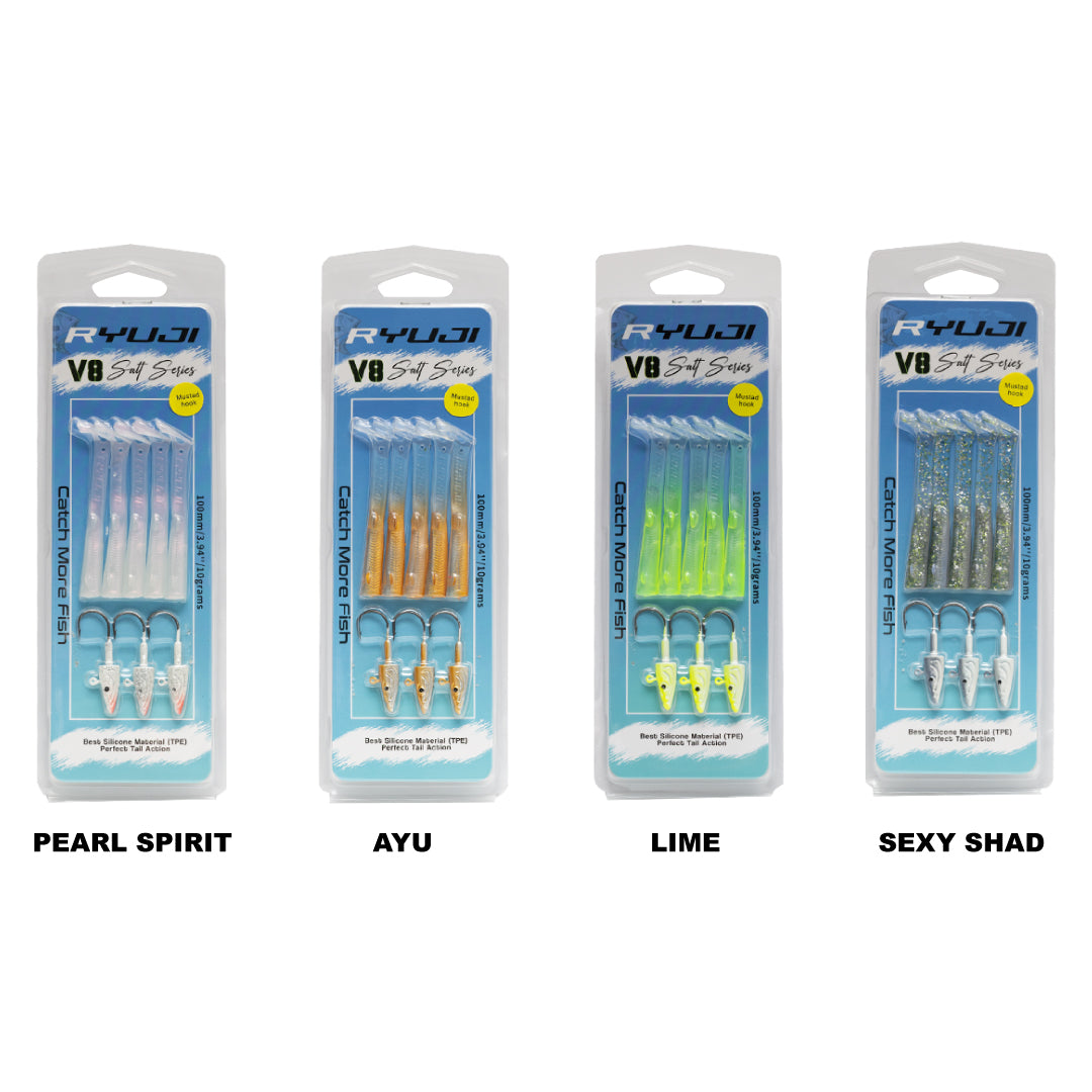 Ryuji V8 8cm 5.5gr Silikon Yem