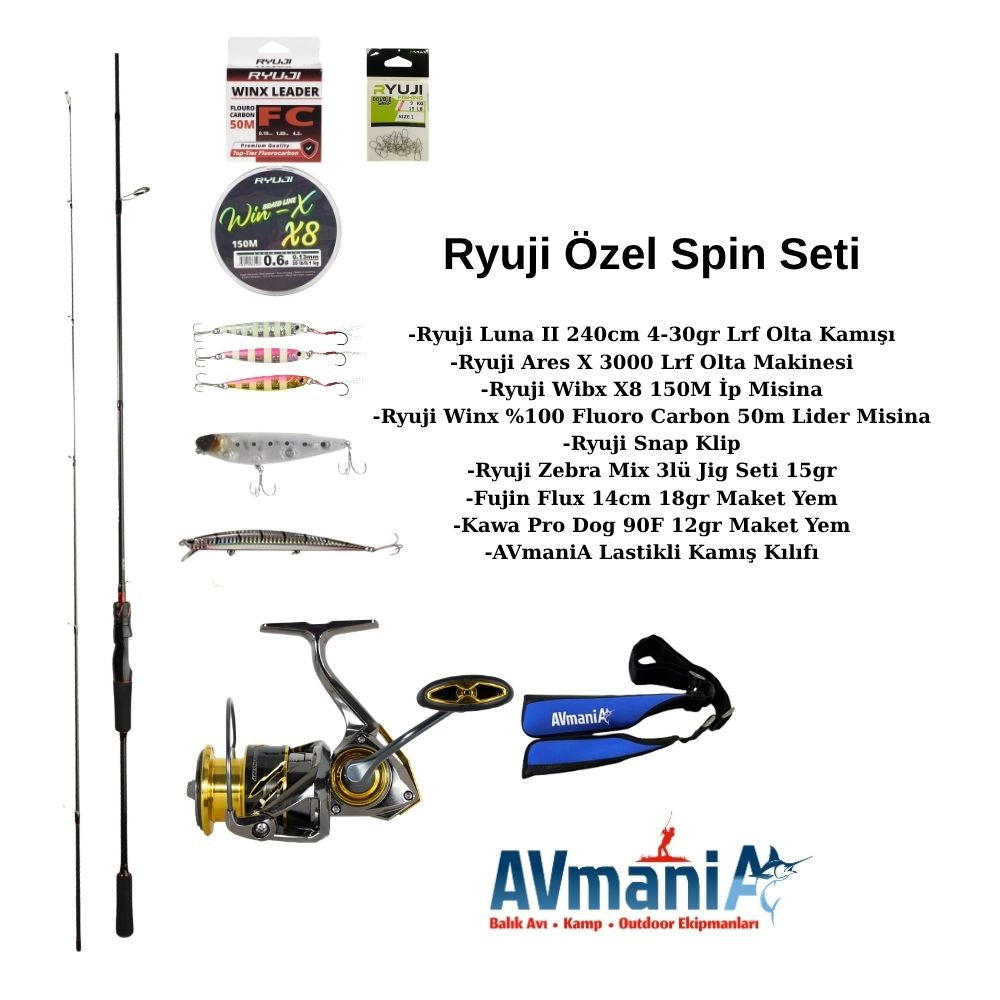 Ryuji Spin Seti Özel 240cm 4-30gr (Sahte Kutusu Hediyeli)
