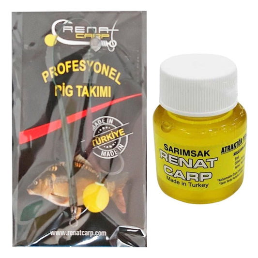 Renat Carp Atraktör ve Tek Rig Set Sarımsak