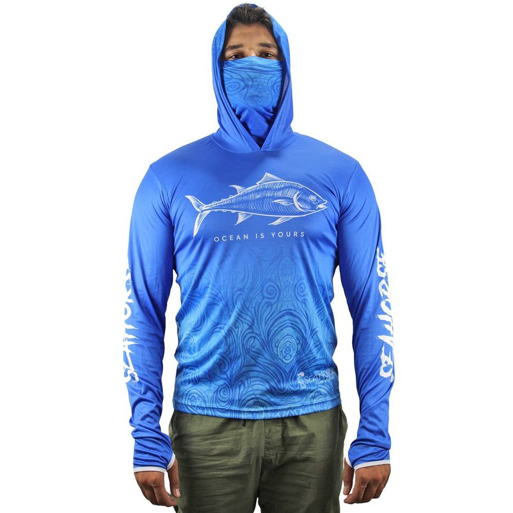 Sea Horse W.W Pro Angler Uv T-Shrt Sky B. XLarge
