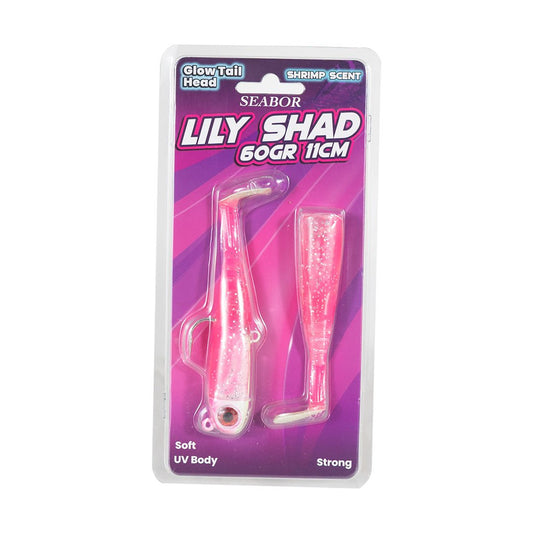 Seabor Lily Shad 60GR 2+1 Silikon Yem