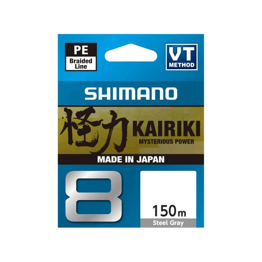 Shimano Kairiki 8X 150 M Steel Gray (Gri) Örgü İp Misina