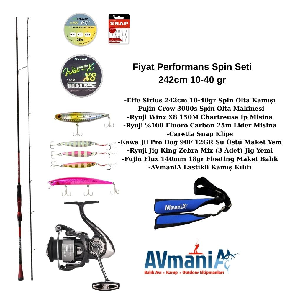 Fiyat Performans Spin Seti 242cm 10-40gr