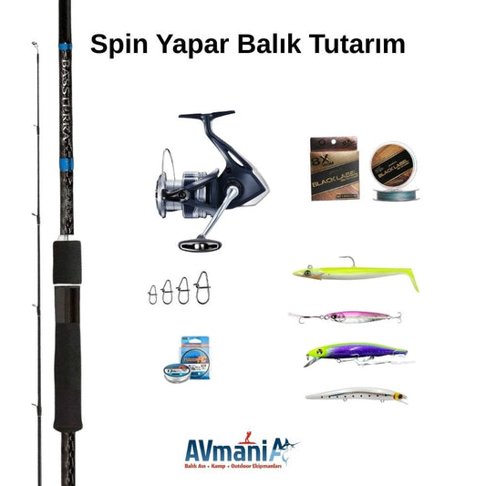 Spin İle Balık Tutanlar İçin Shimano Özel Olta Seti (Kılıf ve Kutu Hediyeli)