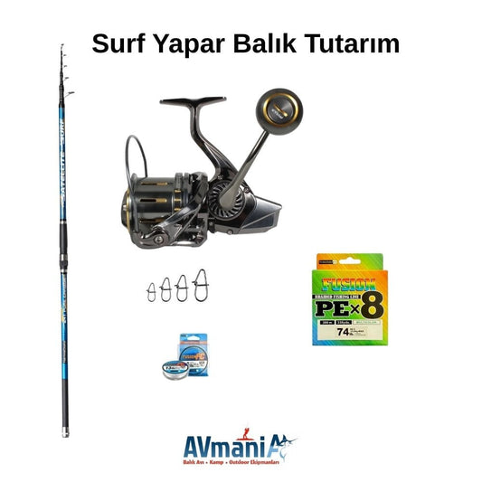 Surf Avı İçin Olta Seti 420cm