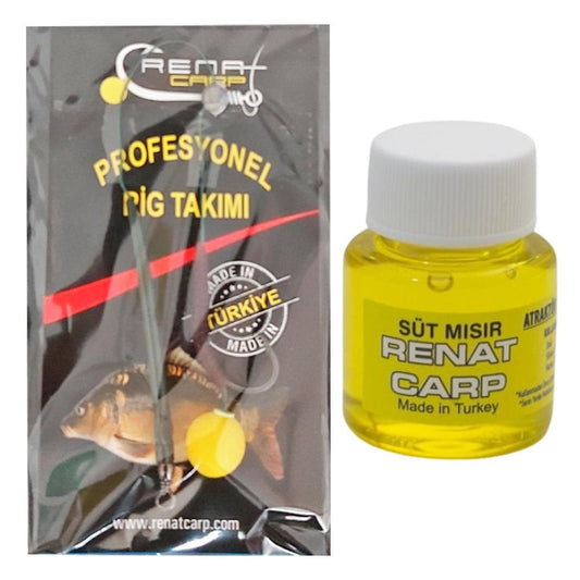 Renat Carp Atraktör ve Tek Rig Set Süt Mısır