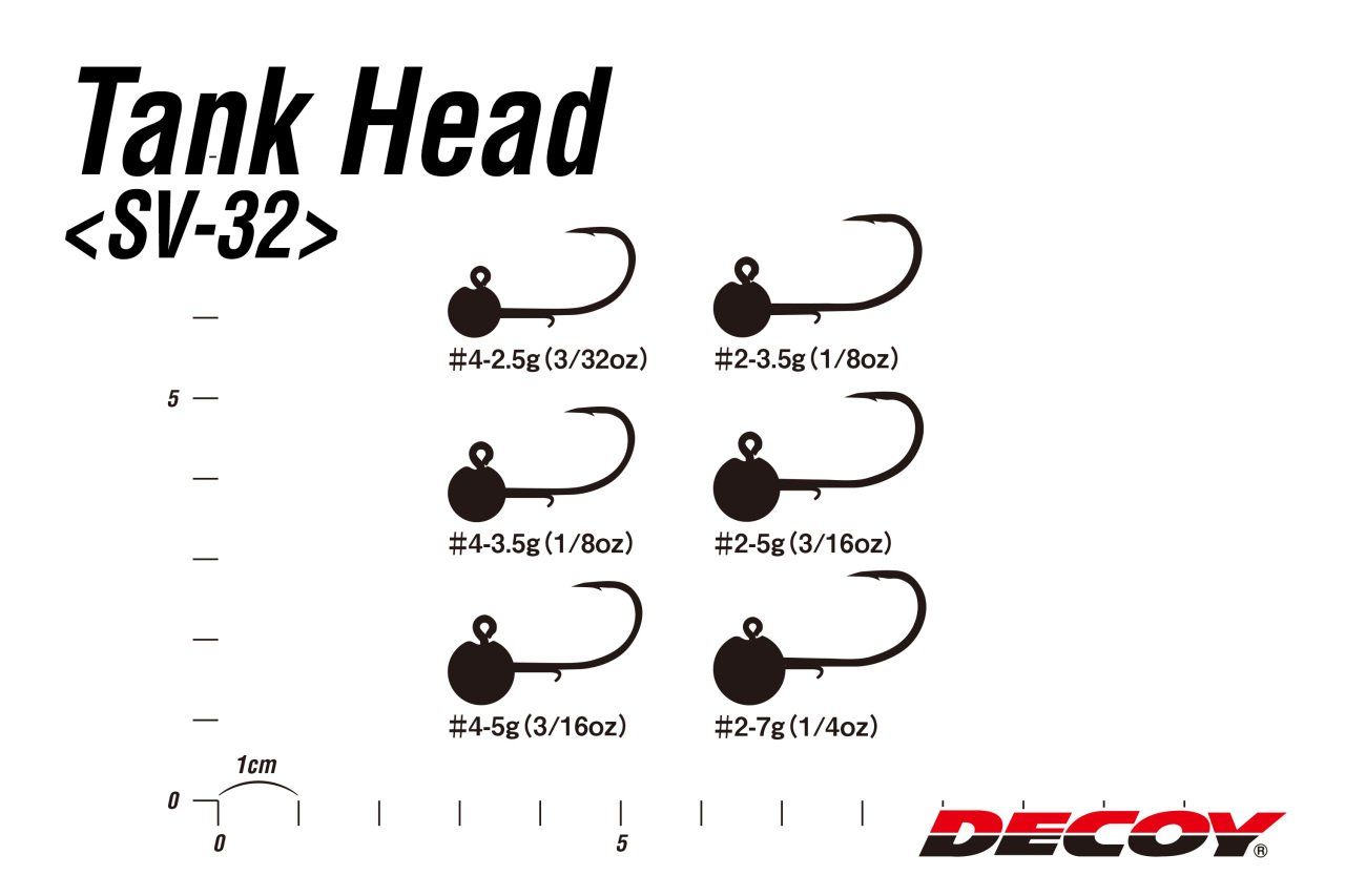 DECOY SV-32 Tankhead Jig Head