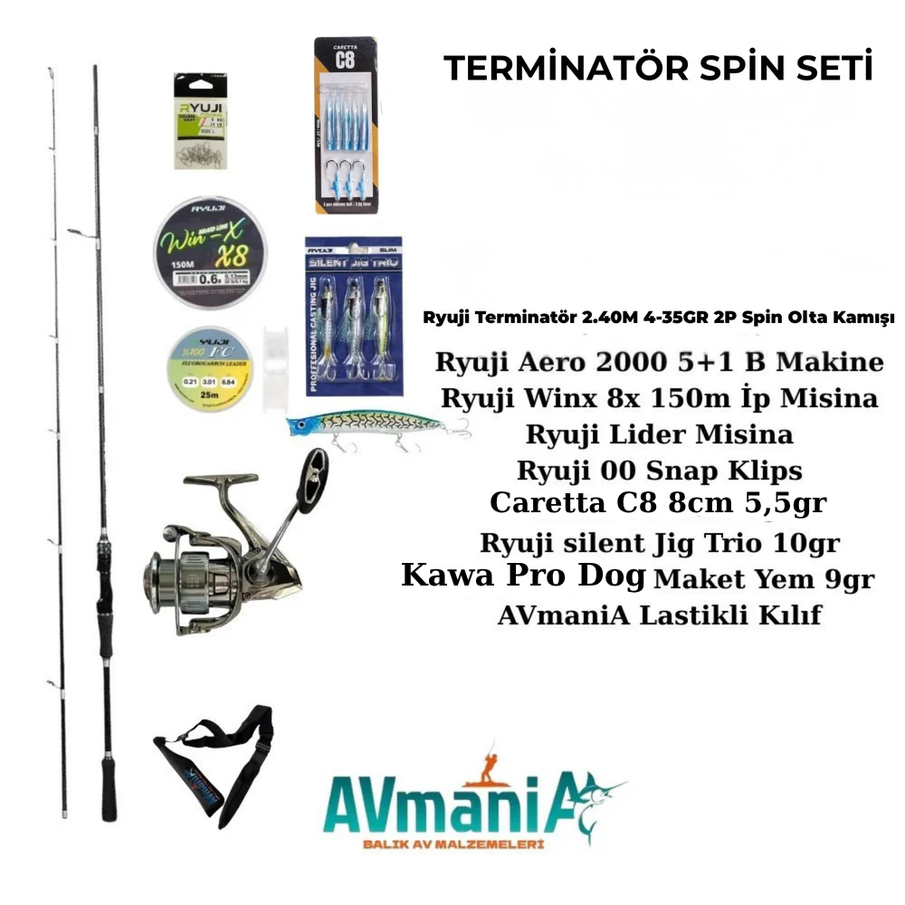 Ryuji İle Terminatör Spin Seti 240cm