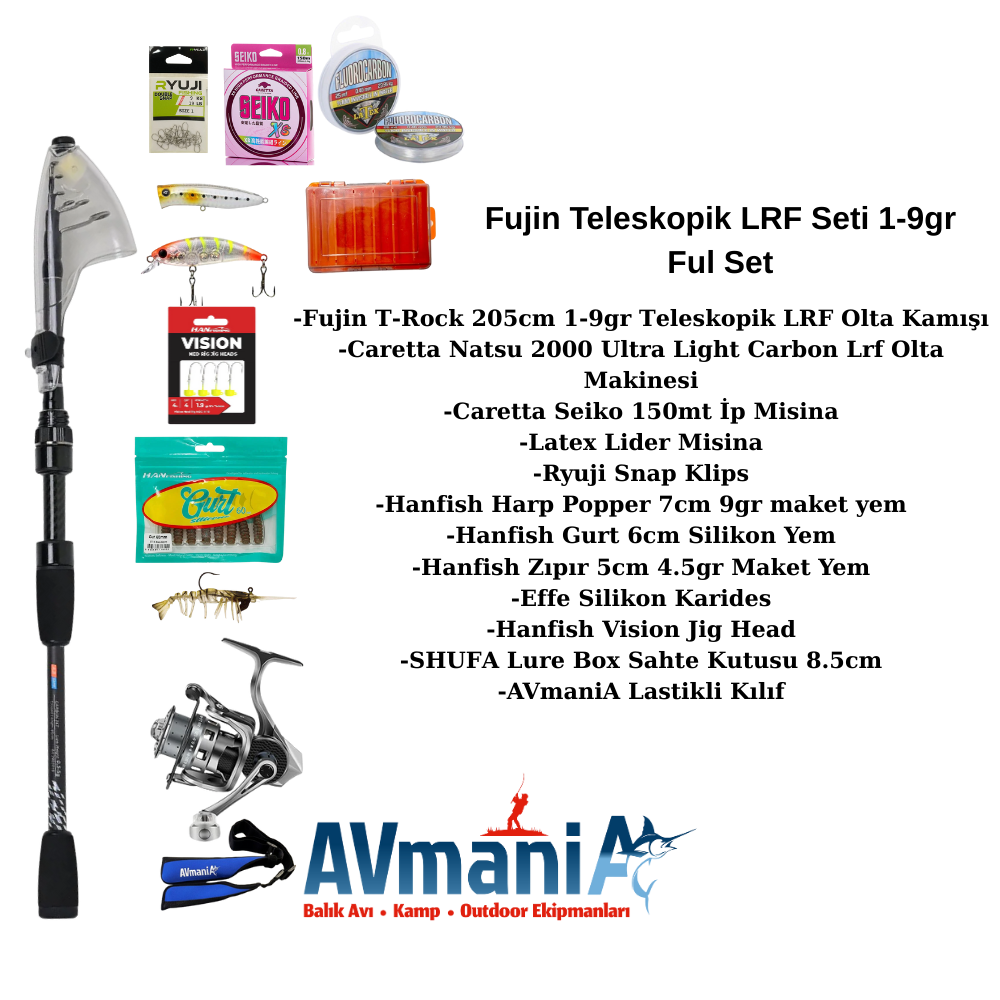 Fujin T-Rock 205cm Lrf Olta Seti 1-9gr Ful Paket