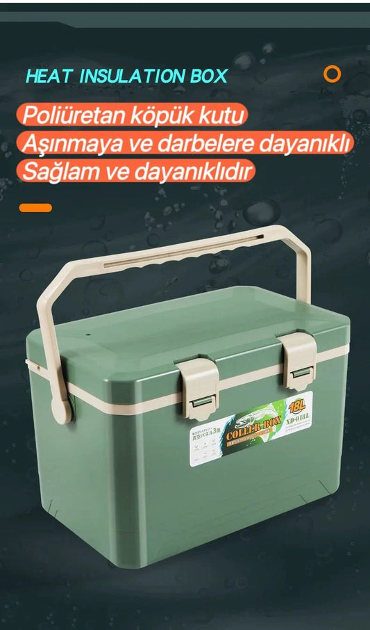 Shufa 18 LT Taşınabilir Soğutucu Kamp Dolabı (HAKI)