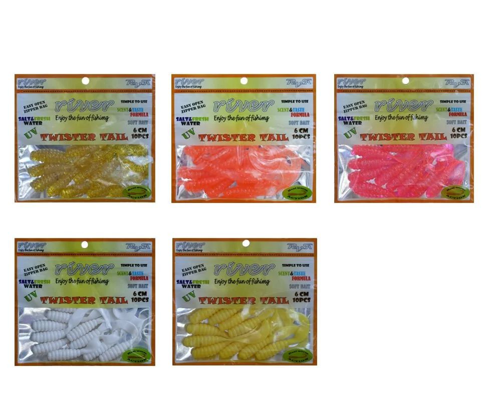 River Twister Tail 6 CM Lrf Silikon Yem (10 Adet)