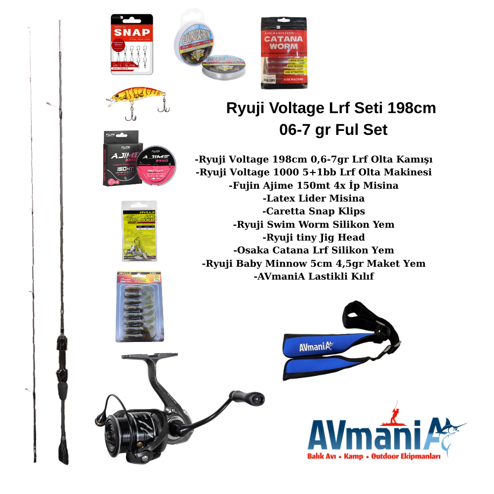 Lrf ile Başlıyorum Olta Seti Full Kadro 198cm 0,6-7gr