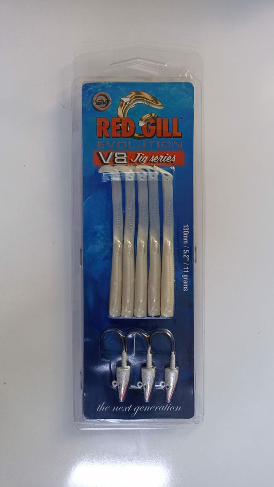 Red Gill V8 130mm 11gr Silver Pearl