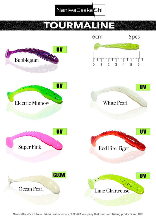 NaniwaOsaka Shi Tourmaline 6cm Silikon Yem