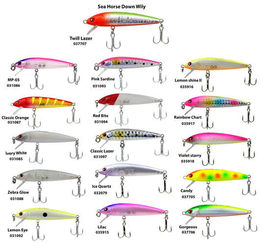 Sea Horse Down Wily 6 cm 3.4 gr Maket Yem