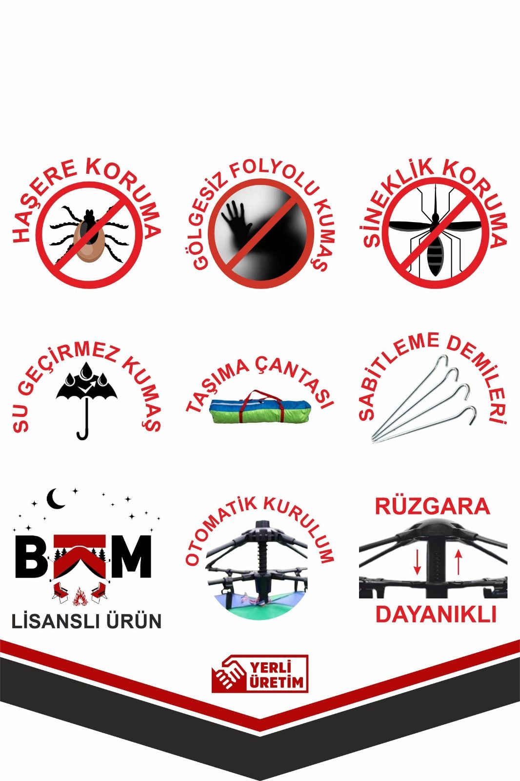 Crown Otomatik Kurulan Çadır 4 kişilik