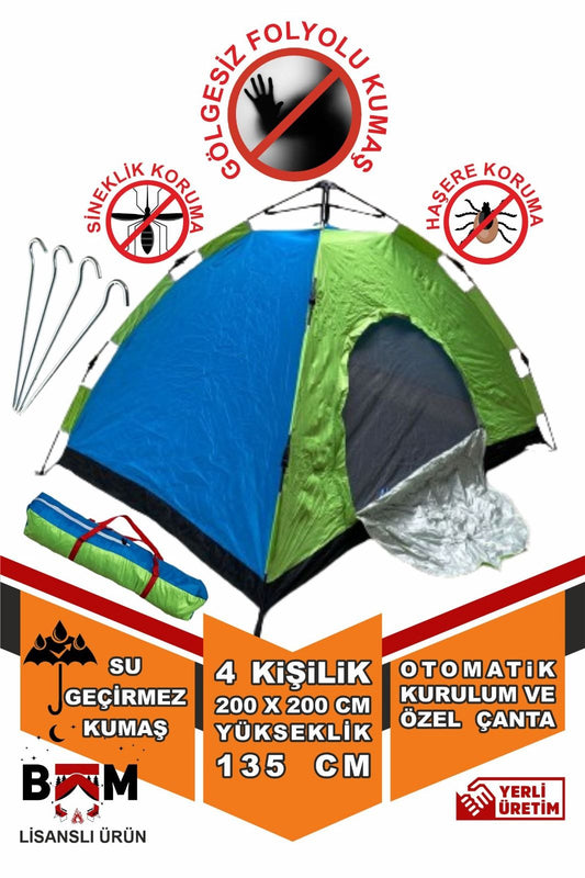 Crown Otomatik Kurulan Çadır 4 kişilik