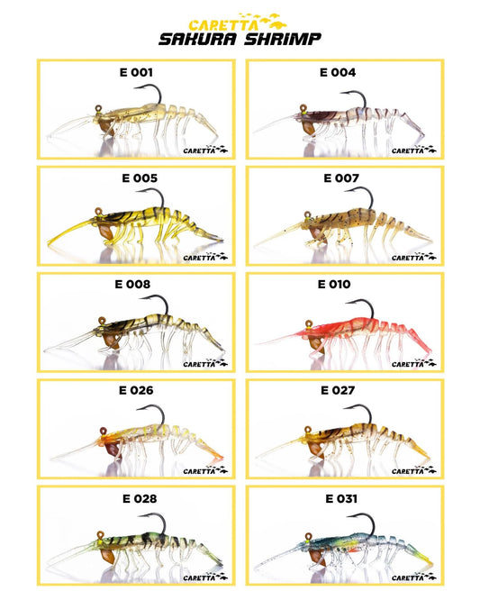 CARETTA SAKURA SHRIMP 6,5g 76mm Silikon Kardes Yem