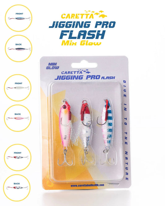 Caretta Jigging Pro Flash Jig Yem Mix Glow
