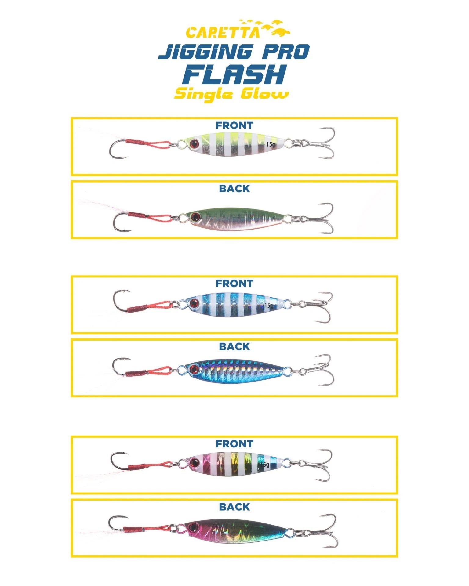 Caretta Jigging Pro Flash Jig Yem Mix Glow