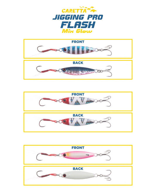 Caretta Jigging Pro Flash Jig Yem Mix Glow