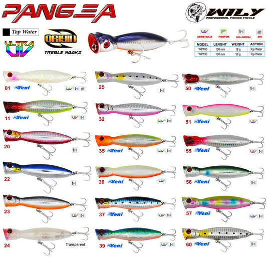 Wily Pangea 10 cm Popper 18 gr Maket Yem
