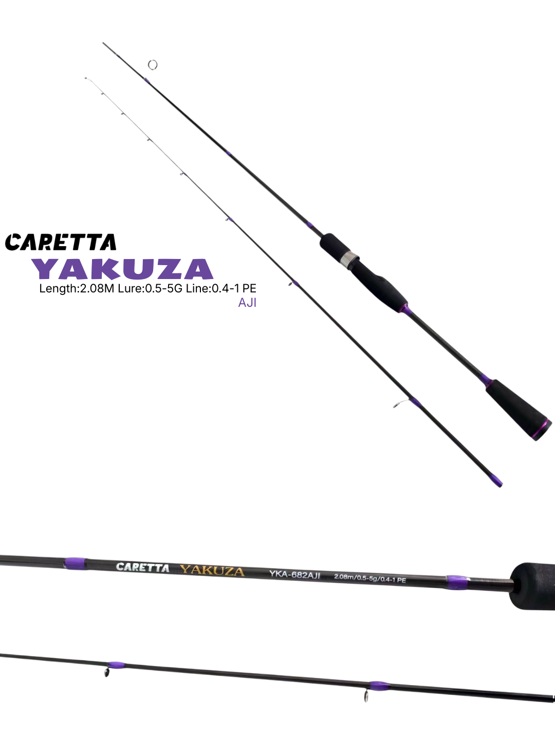 Caretta Yakuza 2.08m 0.5-5g Aji Lrf Olta Kamışı