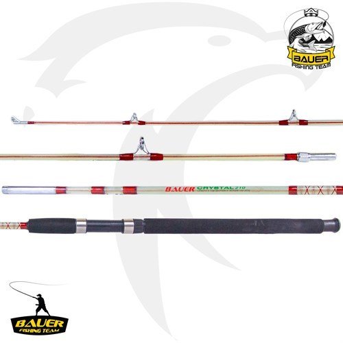 BAUER CRYSTAL 180CM İKİ PARÇA DOLGU ŞEFFAF OLTA KAMIŞI