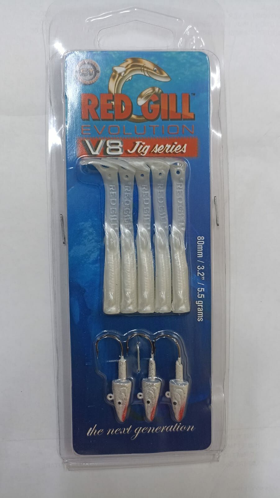 Red Gill V8 80mm 5,5gr Red White Silikon Yem